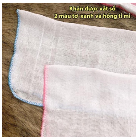 10 Khăn sữa cho bé sơ sinh Kiba cotton loại 2 lớp tiện lợi
