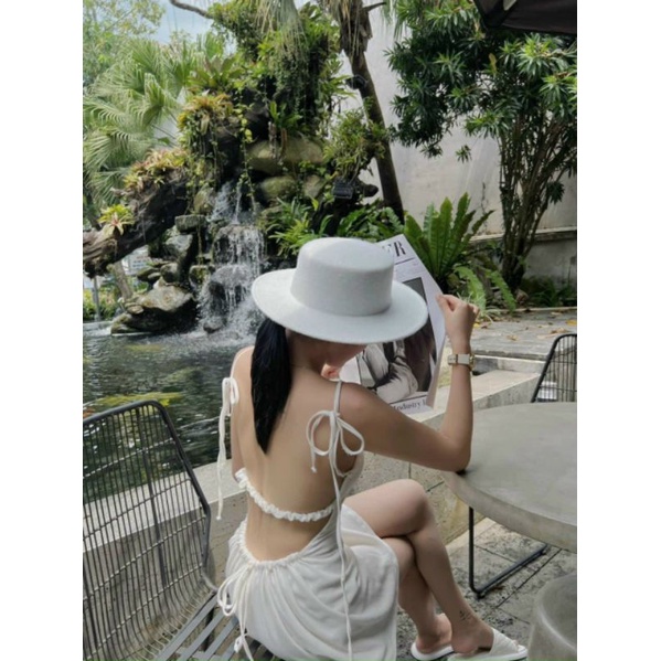 ĐẦM 2S  HỞ LƯNG 2 MÀU