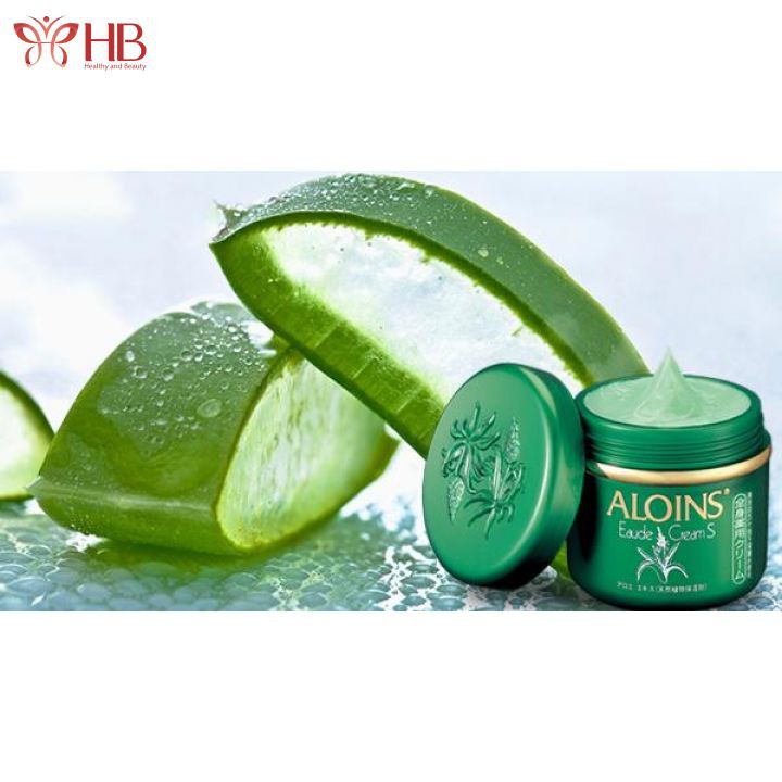 Kem dưỡng ẩm trắng da lô hội Aloins Eaude Cream S 185g Nhật Bản cho da khô dầu nhạy cảm