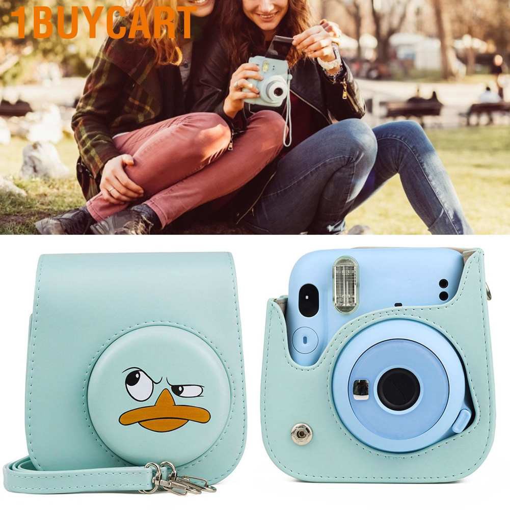 Túi Đựng Máy Ảnh Bằng Da Pu Chống Rớt 1buycart Cho Instax Mini11 / 8 / 9