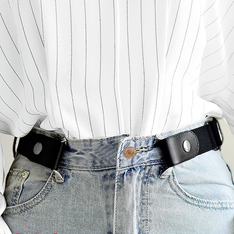 Thắt Lưng Da Pu Không Đường May Điều Chỉnh Được Thiết Kế Đơn Giản