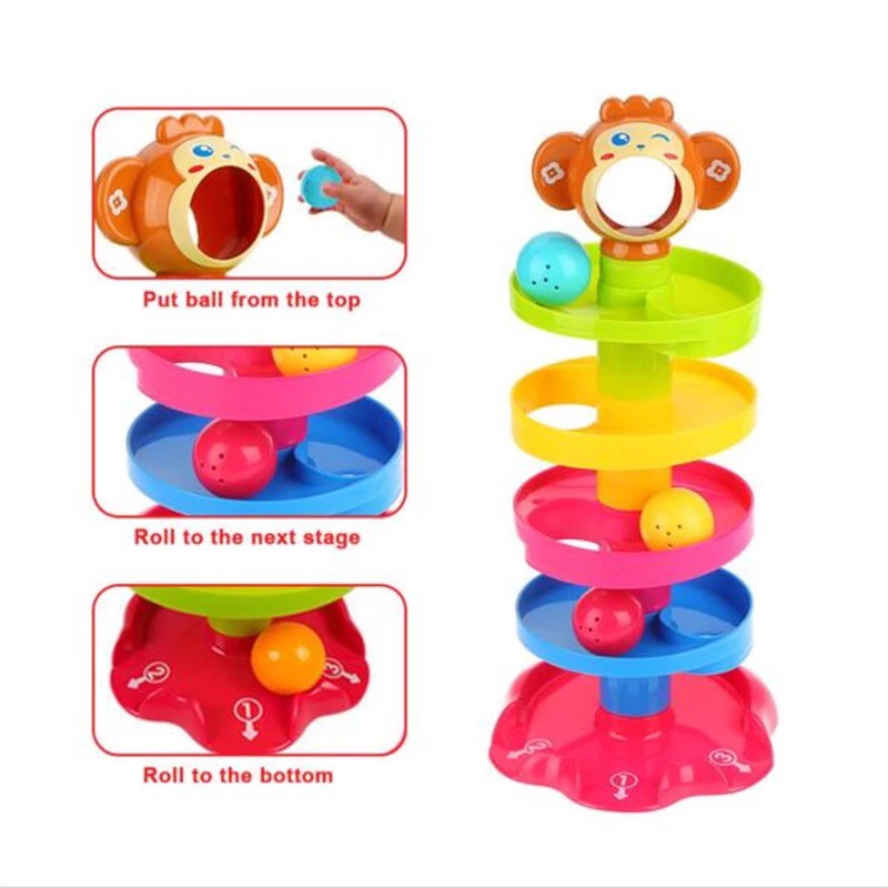 Thả Bóng Bé Yêu- Tháp Bóng Lăn, Đồ Chơi Phát Triển Tư Duy