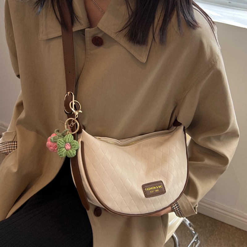 Túi đeo vai IELGY màu sắc tương phản phong cách phương tây thời trang dành cho nữ