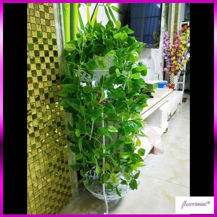 Giỏ lá giả thường xuân cao cấp treo tường trang trí nhà cửa, ban công, tiểu cảnh, nhà hàng xanh mát Flowermini GL-01