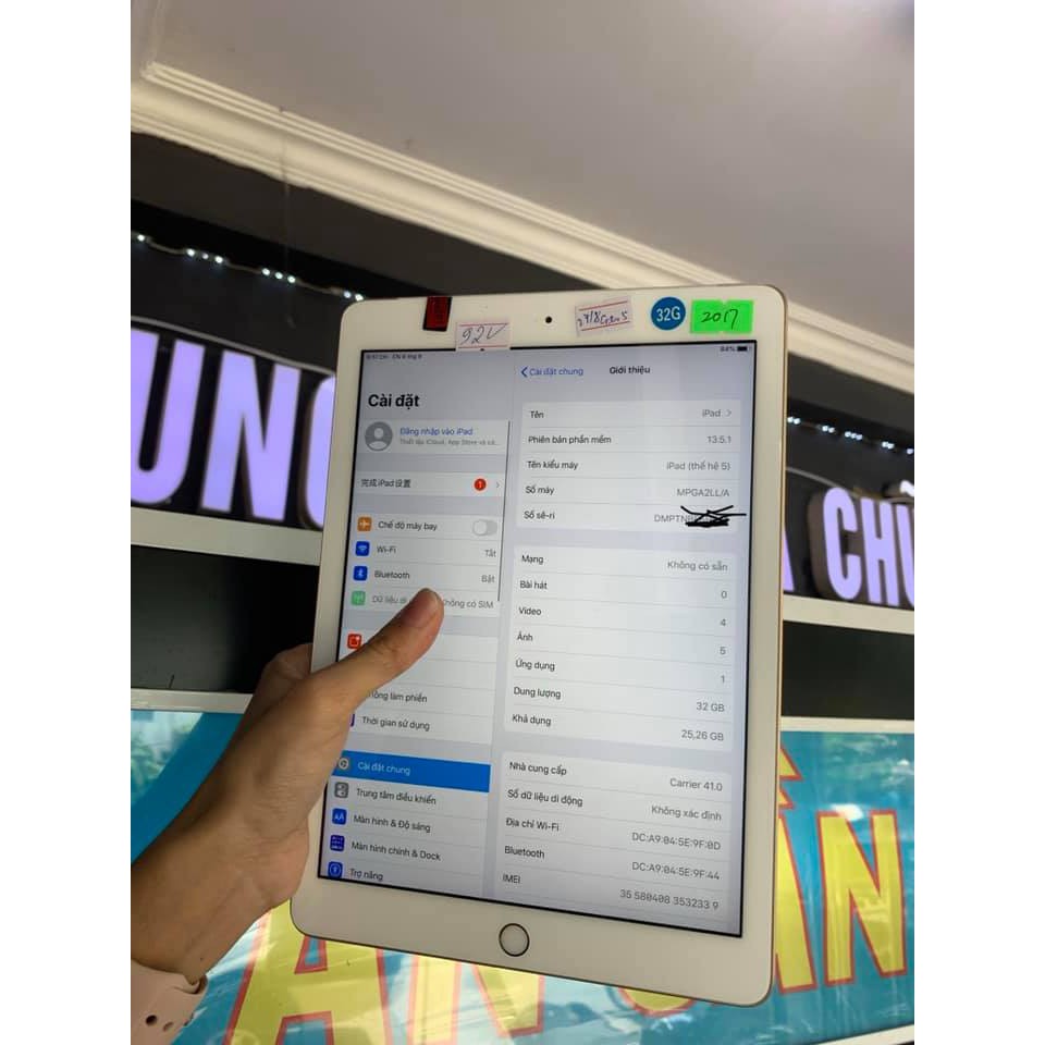 IPAD 2017 GEN 5 9.7 32/64GB WIFI 4G ZIN