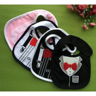 Set 5 yếm yếm ăn dặm vải chống thấm cho bé