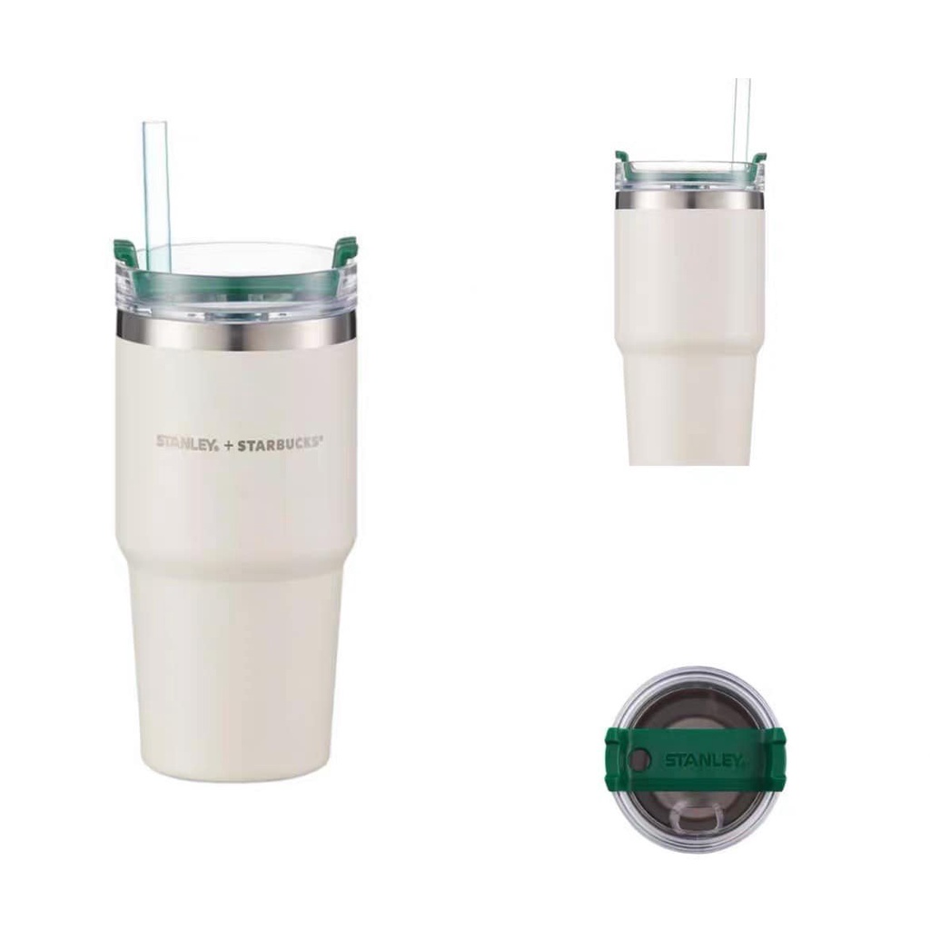 BÌNH NƯỚC GIỮ NHIỆT STARBUCK TUỒN CHUẨN  MÀU XANH LÁ