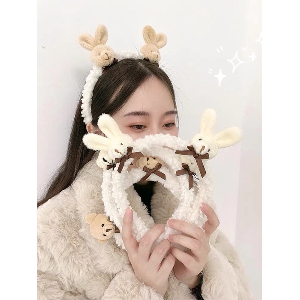Cài tóc gấu thỏ rửa mặt -skin care