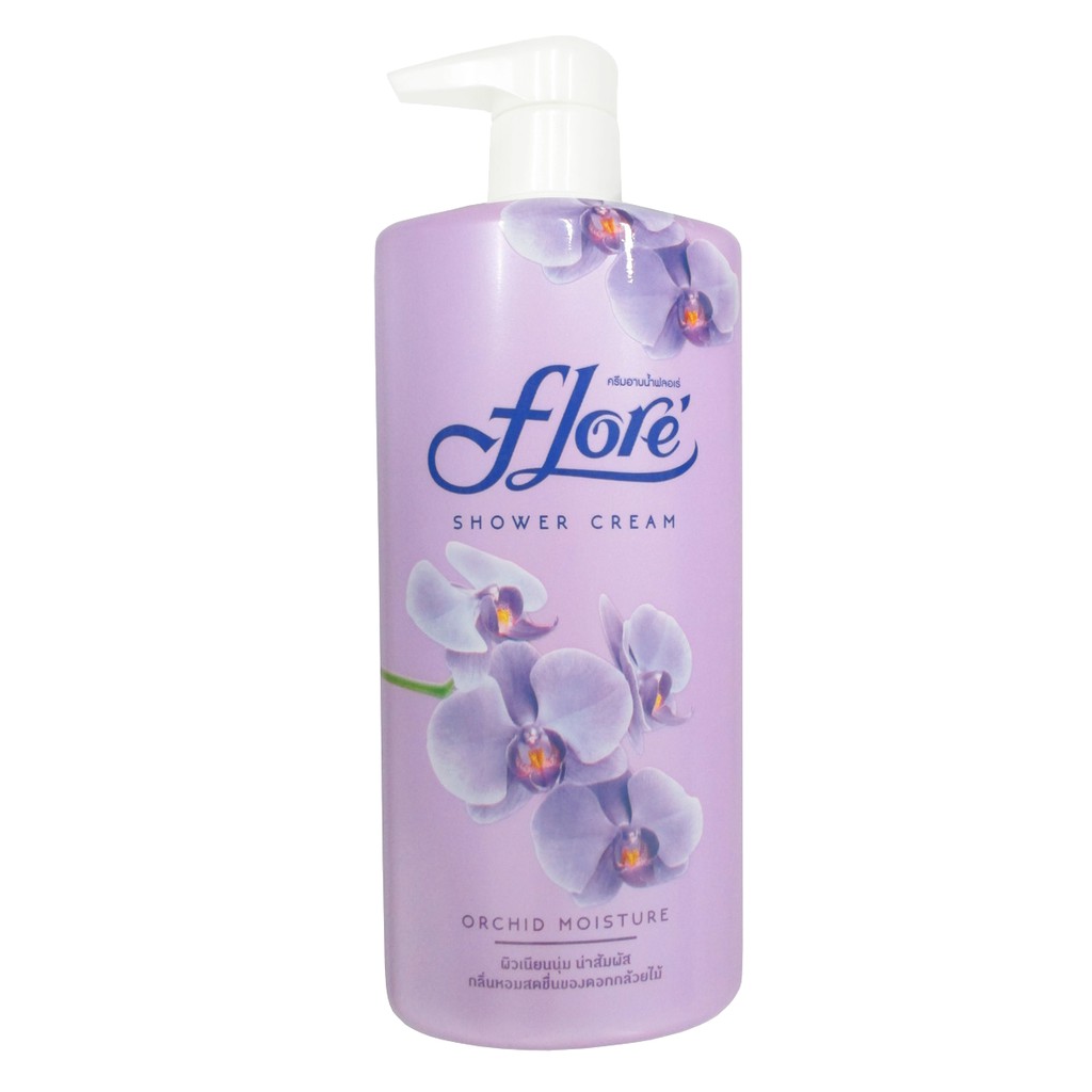 Sữa tắm dưỡng ẩm trắng da Flore Orchid Moisture 500ml