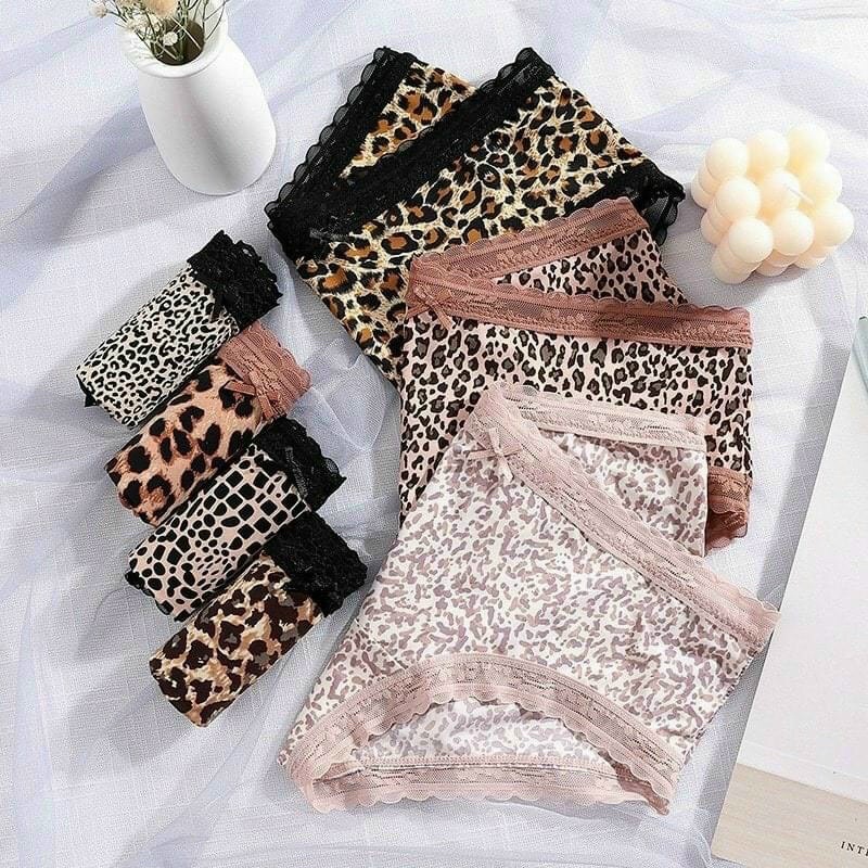 QUẦN LÓT BEO HỌA TIẾT BEO, BÁO CAO CẤP VIỀN PHỐI REN CỰC ĐỈNH