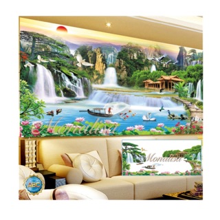 Tranh đính đá phong cảnh