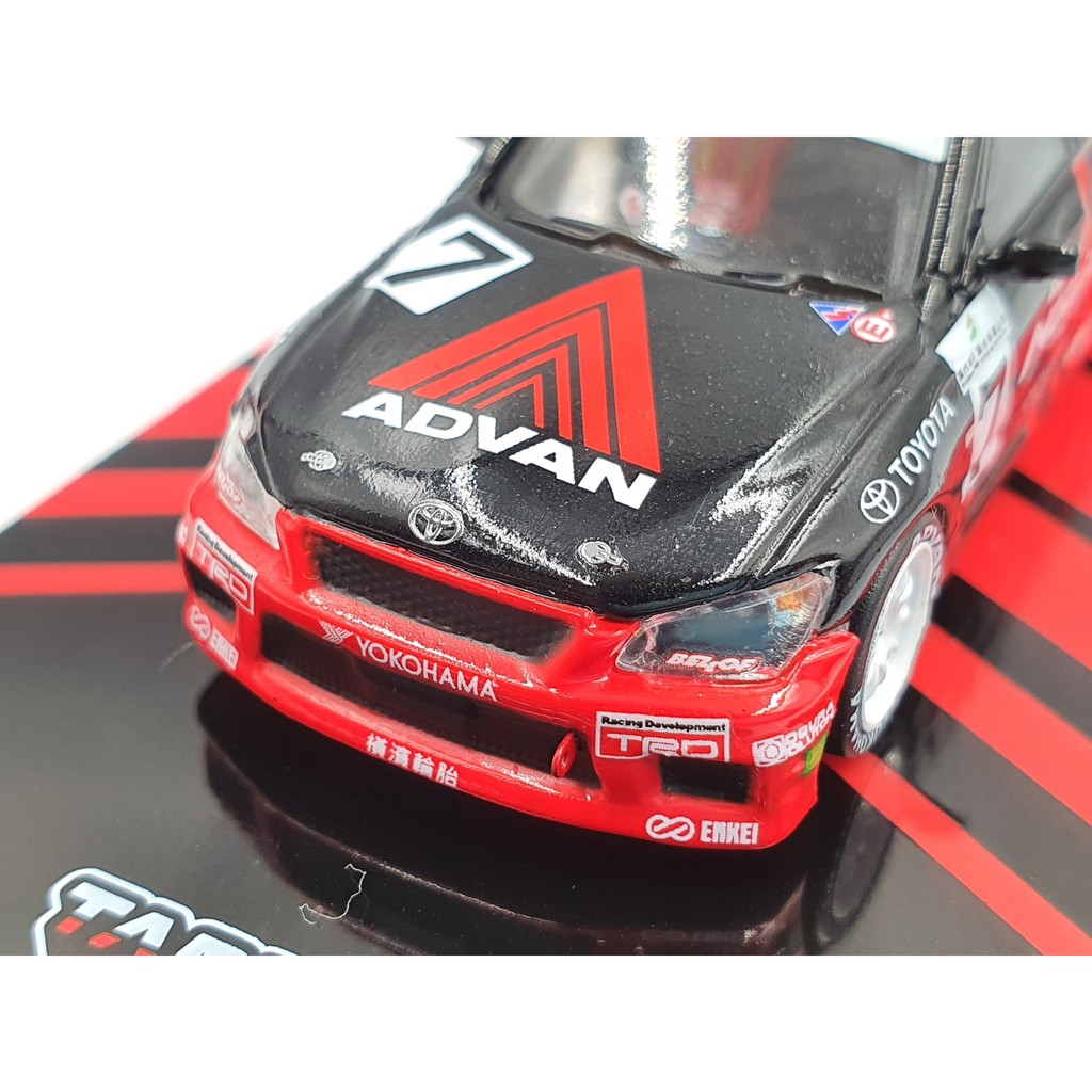 Xe Mô Hình Toyota Altezza Macau Guia Race 2003 Tỉ lệ 1:64 Hãng sản xuất Tarmac Works ( Đỏ Đen )