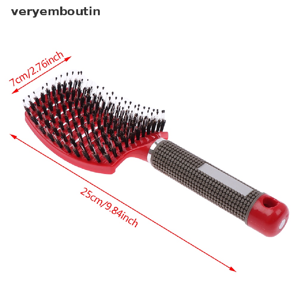 [Hàng mới về] Lược chải tóc mát xa da đầu chất liệu sợi chịu nhiệt dành cho nữ dùng trong salon