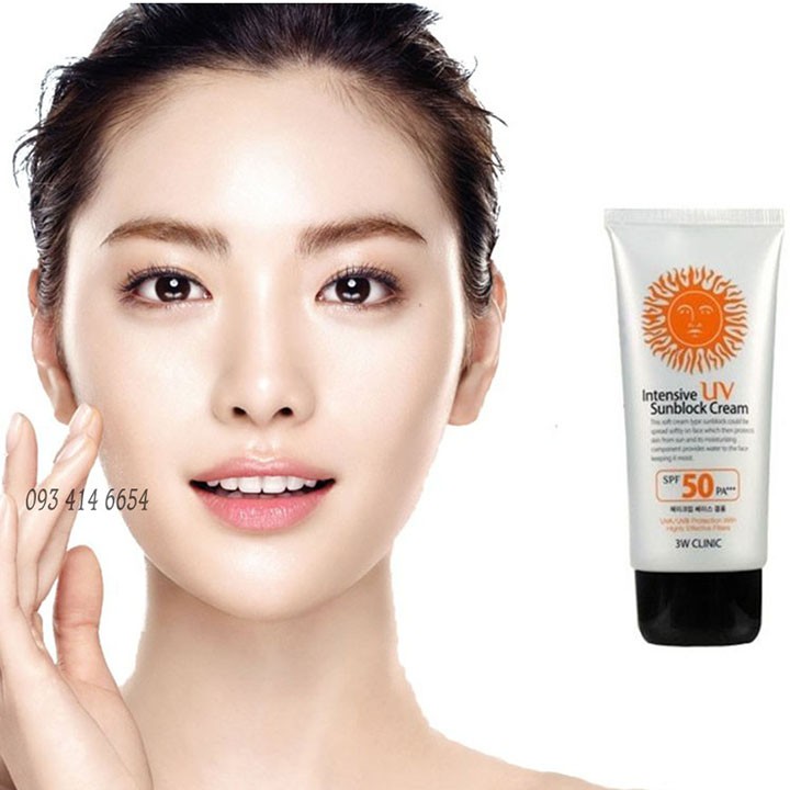 Kem Chống Nắng Hoàn Hảo 3W Clinic Intensive UV Sunblock CreamSPF 50++ (70ml)