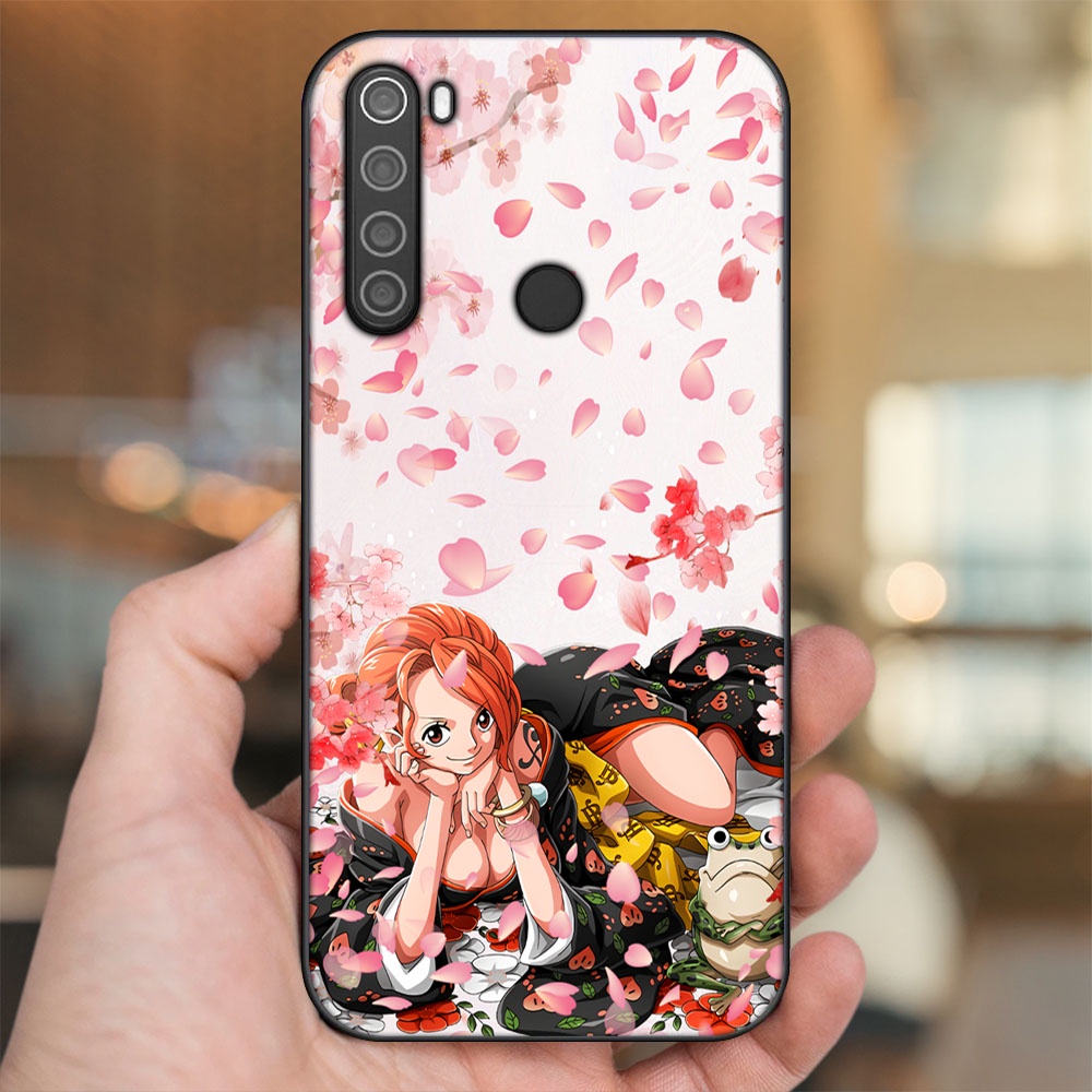 Ốp lưng Xiaomi Redmi Note 8 viền đen in hình Nami One Piece Đảo Hải Tặc