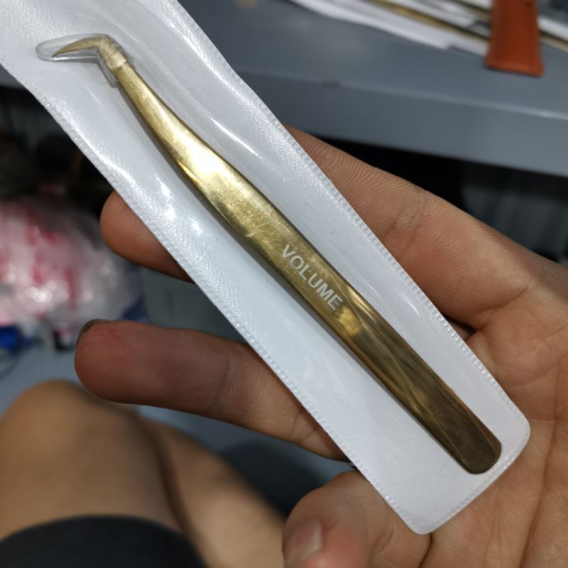 Nhíp Volume Vàng tạo fan nối mi