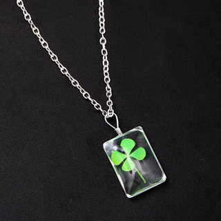 Dây chuyền mặt hình cỏ 4 lá may mắn xinh xắn