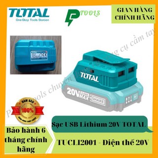 Sạc usb lithium 20v total tucli2001