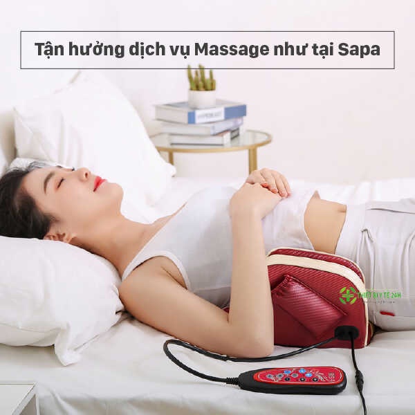 Máy massage lưng, hông, eo cao cấp  có rung, túi khí,xung điện chuyên mát xa lưng, thắt lưng, cột sống BEAME BM-L67