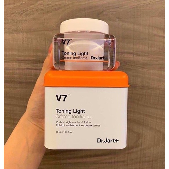 ( thanh lý xả kho giá sốc )Kem Dưỡng Trắng Da V7 Toning Light Dr.Jart 50Ml - dưỡng da trắng hồng