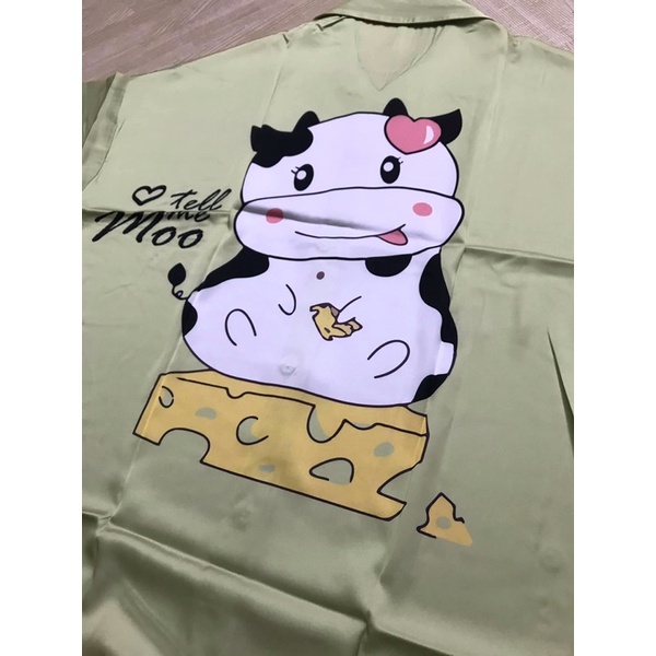 Váy ngủ sơ mi tay lỡ gấu tím 23
