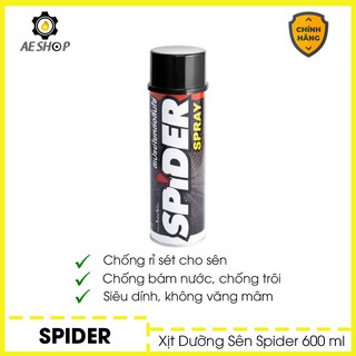 [Free Ship] Xịt Sên Spider Spray LUBE71  Giúp Bôi Trơn Bảo Vệ Sên 600ML