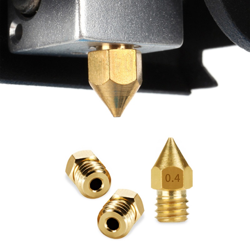 Bộ 7 Phụ Kiện Đầu Phun 0.4mm Bằng Silicone Cho Máy In 3D Ender 3 V2 1.75mm