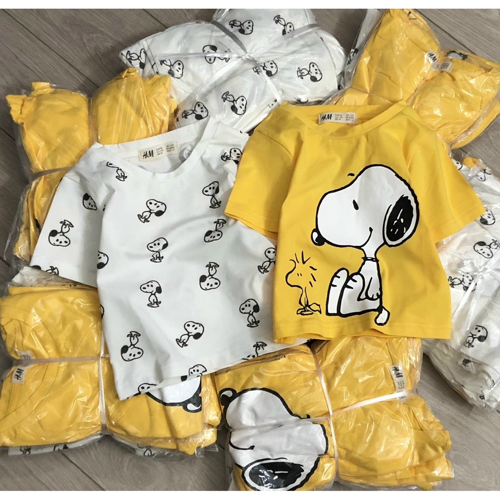 Set áo cặp Snoppy cho bé trai siêu đẹp