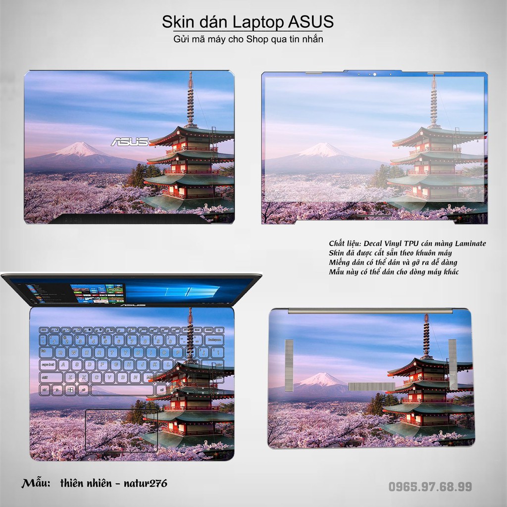 Skin dán Laptop Asus in hình thiên nhiên nhiều mẫu 10 (inbox mã máy cho Shop)