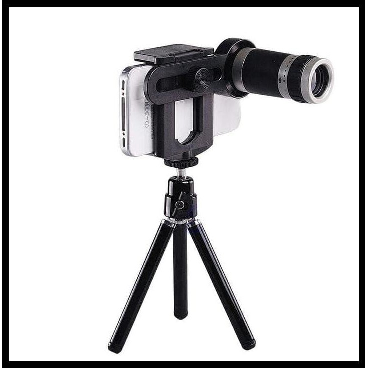 Bộ Ống Kính Zoom 8x + Giá Đỡ Ba Chân + Chân Mini Fistar | BigBuy360 - bigbuy360.vn