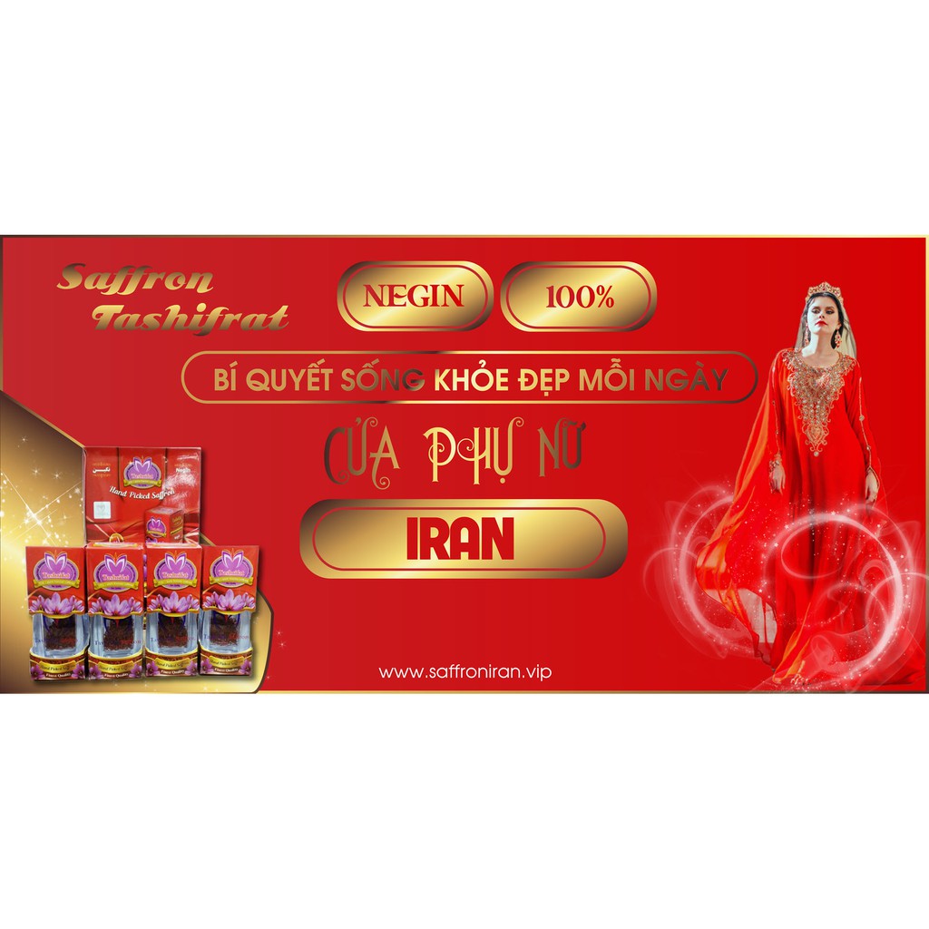 Saffron Negin Iran chính hãng Nhụy Hoa Nghệ Tây Iran loại Negin 12 2022 | BigBuy360 - bigbuy360.vn