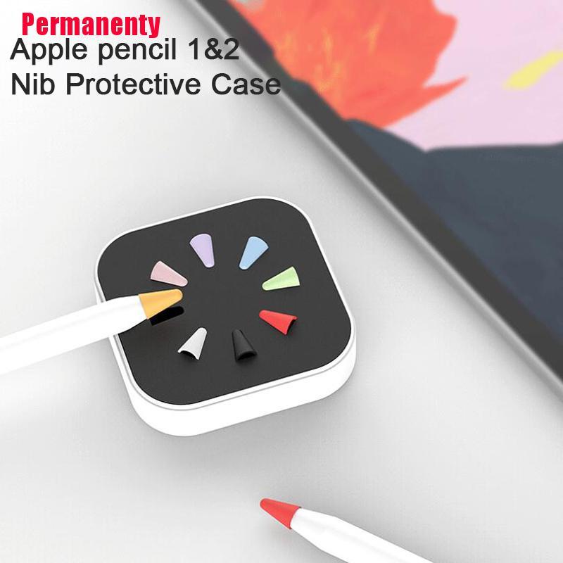 Bộ 8 Đầu Bảo Vệ Bút Cảm Ứng Apple Pencil Gen 1 & 2 Bằng Silicon Mềm Sự Bảo