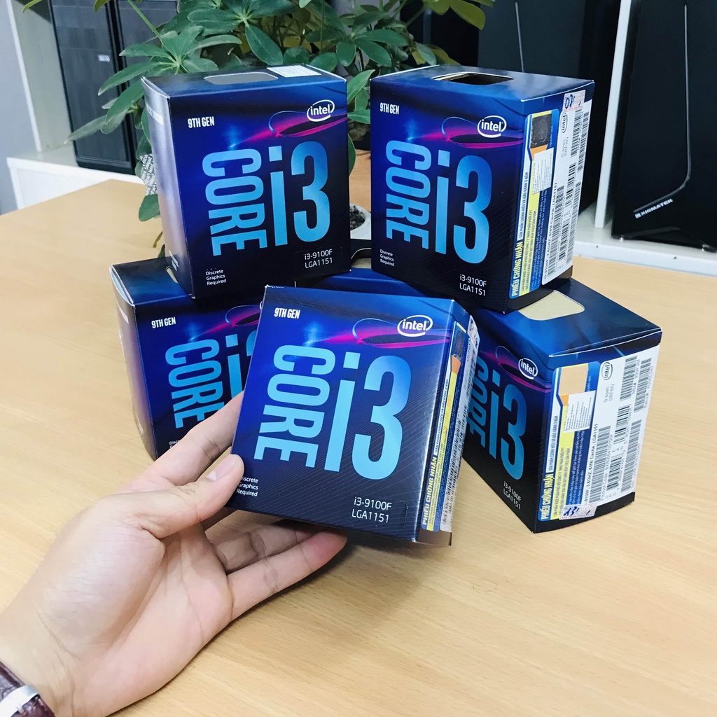 Bộ Xử Lý Intel Core I3 9100F Box chính Hãng | Phân phối bởi FPT, Viên Sơn, Viết Sơn | Giá Cực Tốt
