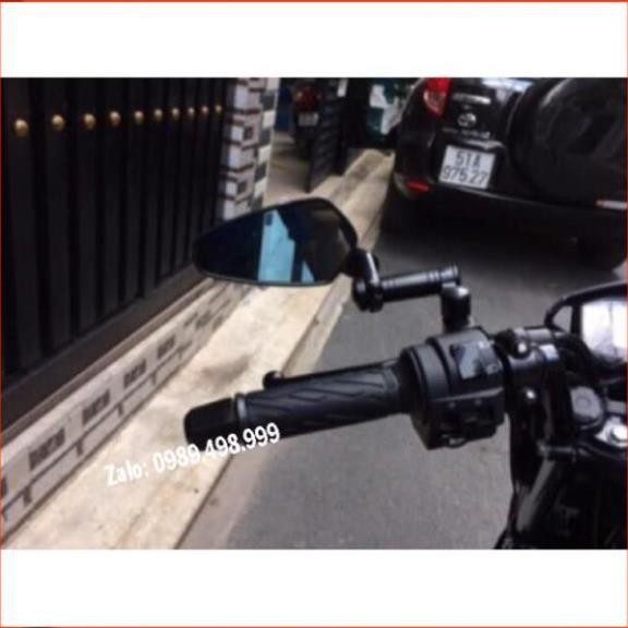📌 [Hàng Xịn] Gương gù xe máy CRG gắn chân kính màu đen