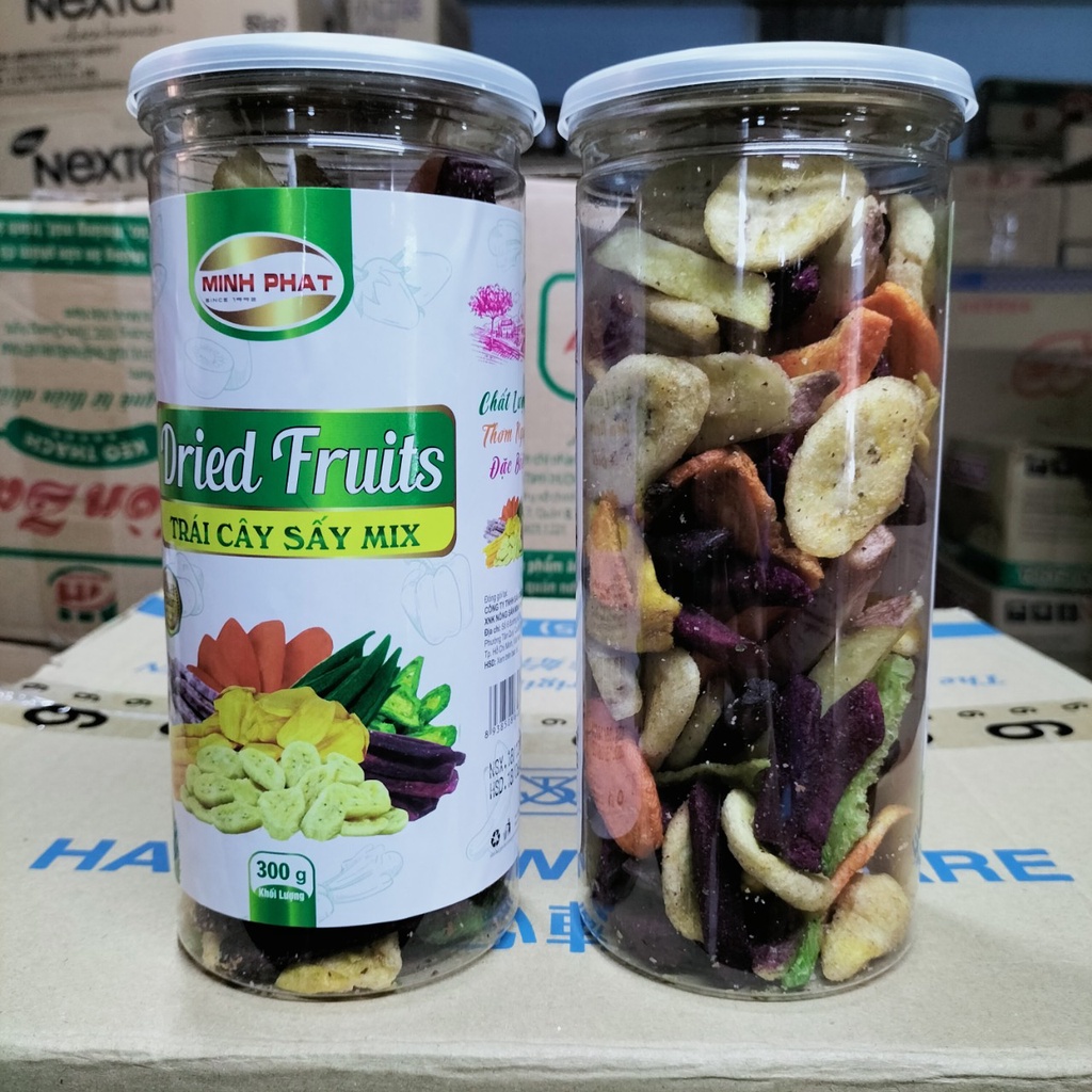Trái Cây Sấy Thập Cẩm Đủ Vị Minh Phát 300gr