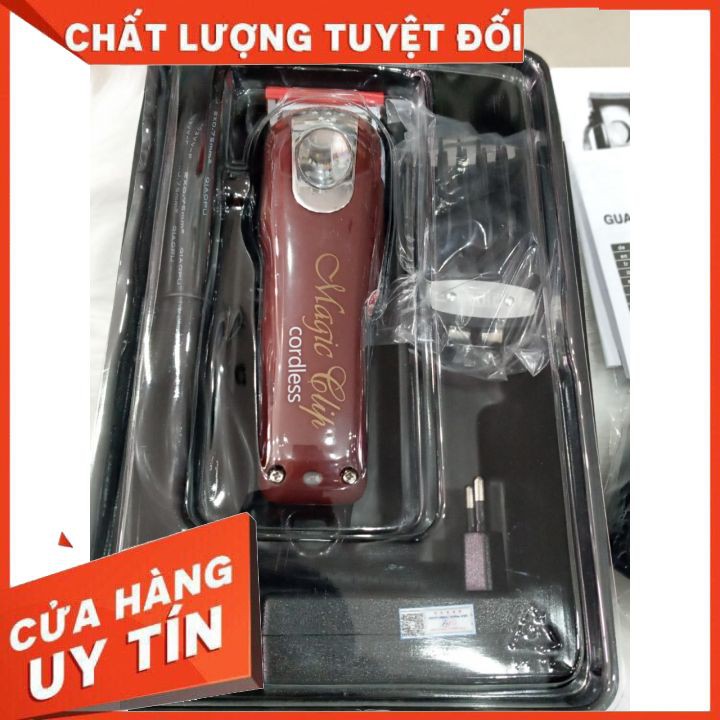 Tông đơ cắt tóc WAHL CORDLESS MAGIC CLIP CHÍNH HÃNG NỘI ĐỊA TRUNG  siêu bén lưỡi kép bằng thép chuyên dụng cho salon