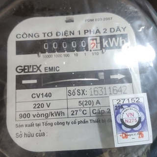 Công tơ điện TG MAX 1 pha 2 dây ( Có giấy kiểm định Chính Quy )