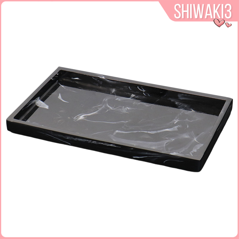 Khay Đựng Nến / Xà Phòng / Nước Hoa Hình Chữ Nhật Bằng Resin Giả Cẩm Thạch Handmade Trang Trí Nhà Cửa