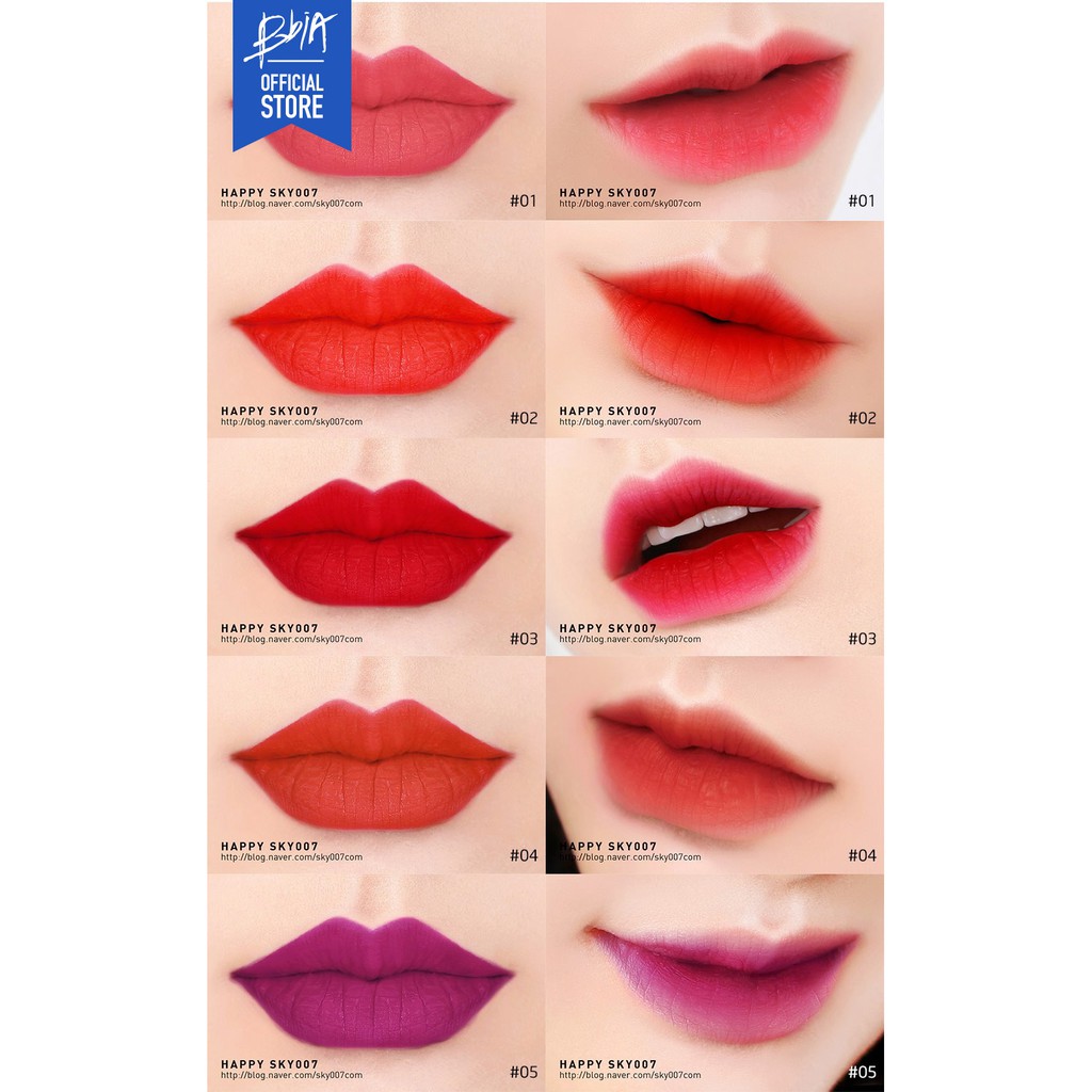 Son kem lì Bbia Last Velvet Lip Tint Version 1 (5 màu) 5g - Bbia Official Store | WebRaoVat