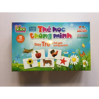 BỘ THẺ HỌC THÔNG MINH  Flashcard Cho Bé Loại To ( 12 +1 Chủ Đề)