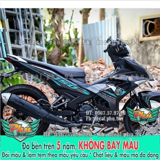 Tem rời ex 150 đen y15 zr -1