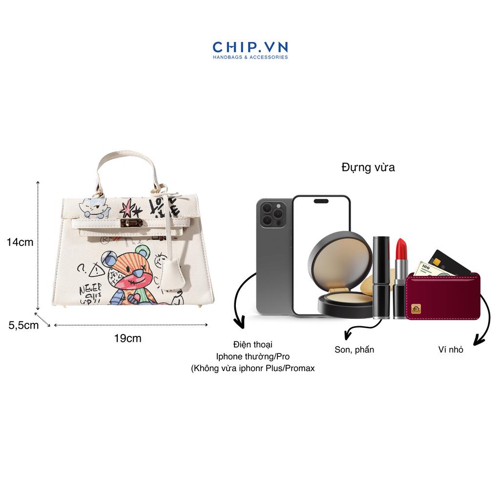 Túi Xách Nữ Nhỏ Gọn Hoạ Tiết Cá Tính CHIPVN - B934