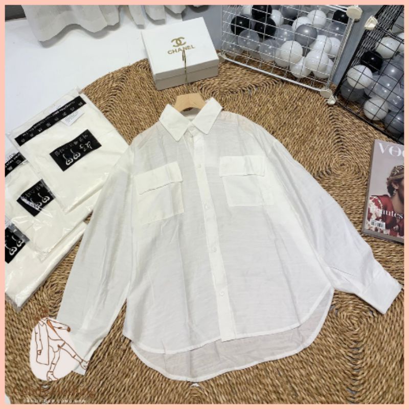 [Hàng Cao Cấp Loại 1 +  Ảnh Thật] Áo Sơ Mi Đũi Nắp Túi Ngực Cendy Clothing - CD022