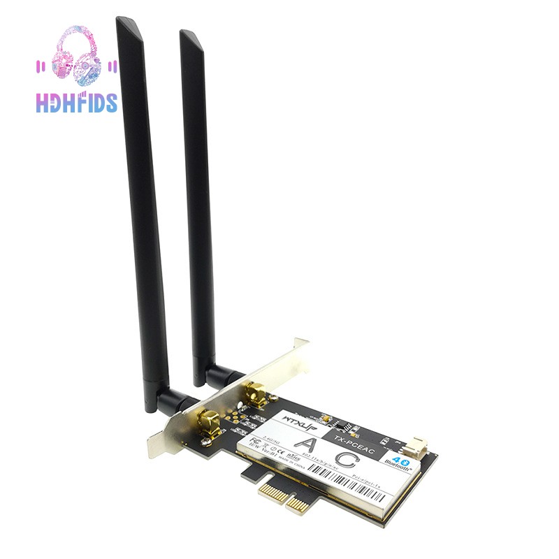 Card mạng không dây wtxup 2 băng tần kép 867mbps cho Intel 802.11AC PCI