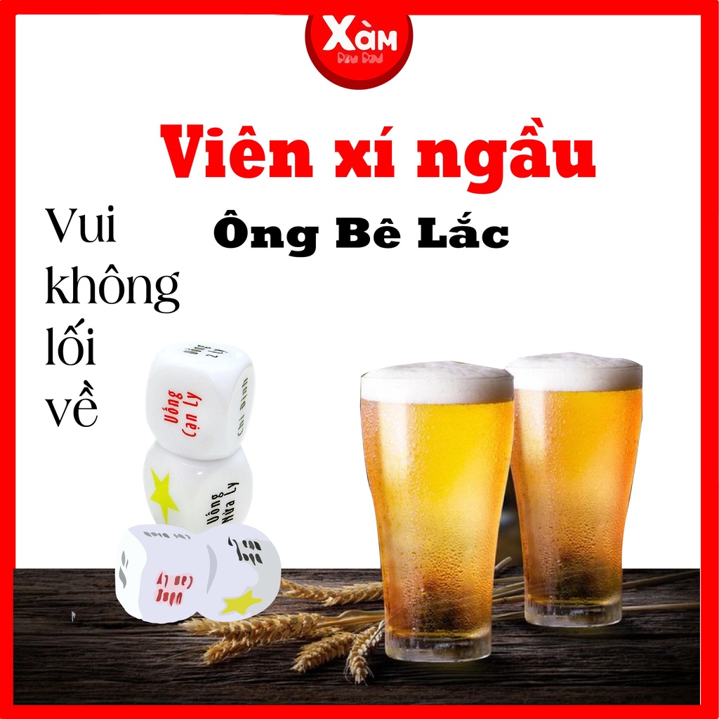 Xúc xắc uống bia rượu , viên xí ngầu ăn nhậu drinking game cực vui.