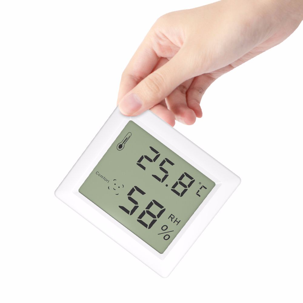 Đồng hồ đo độ ẩm màn hình LCD siêu mỏng trang trí nhà cửa