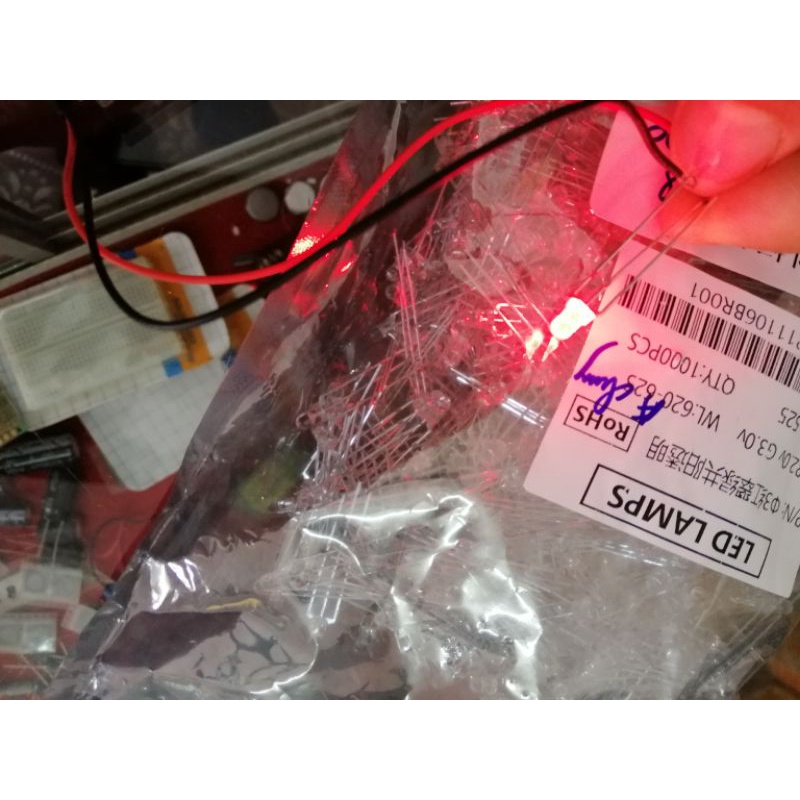 5 chiếc LED 3mm 5mm 2 màu đỏ xanh A chung K chung