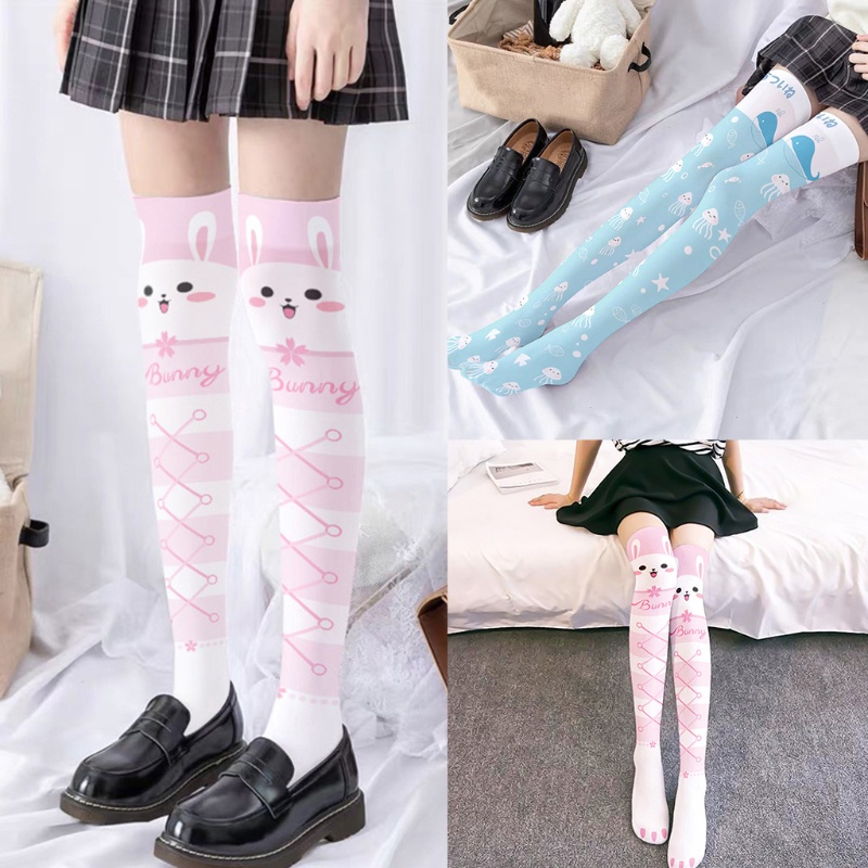 Vớ dài 10m họa tiết hoạt hình dễ thương cho nữ