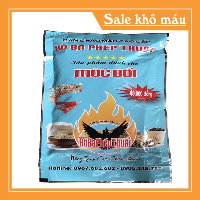 Cám chim chào mào cao cấp Bộ Ba Phép Thuật, không cần nhiều mồi tươi chim căng, bền, lông mượt - Shop Cám Chim