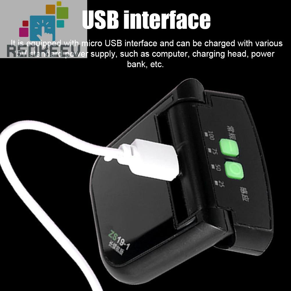 Đèn LED đội đầu cảm biến 100LM có kẹp gắn nón sạc USB tiện lợi